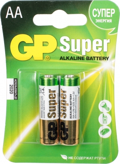 Батарейка GP Super Alkaline 15A-U2 LR6 AA