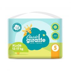 Подгузники-трусики Lovular Classic Giraffe 5 размер 5, 12 - 17 кг, 36 шт.